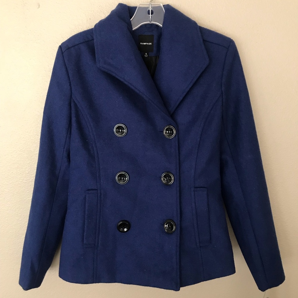 Royal Blue Rampage Peacoat